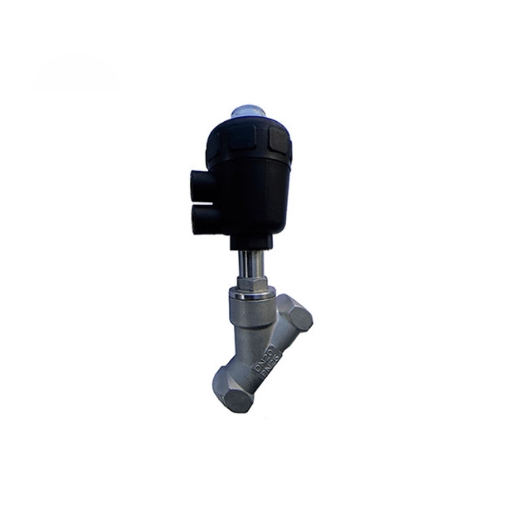 Válvula Angular Inox 316 Atuador em Plástico